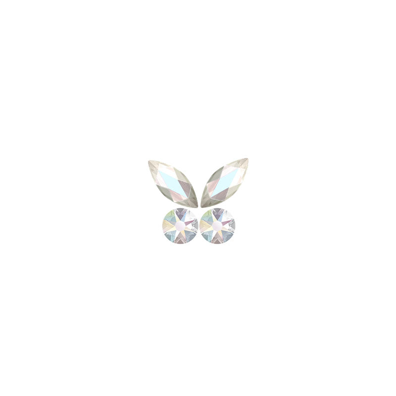 Small Crystal AB Butterfly Kit SS 5