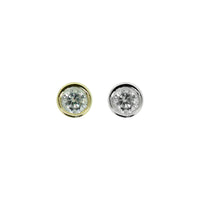 New Thinner Gold Bezel  Design .01 CT VS Diamond  (1.78mm)