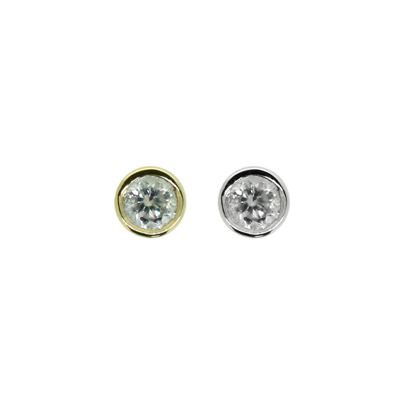 New Thinner Gold Bezel  Design .01 CT VS Diamond  (1.78mm)