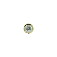 New Thinner Gold Bezel  Design .01 CT VS Diamond  (1.78mm)