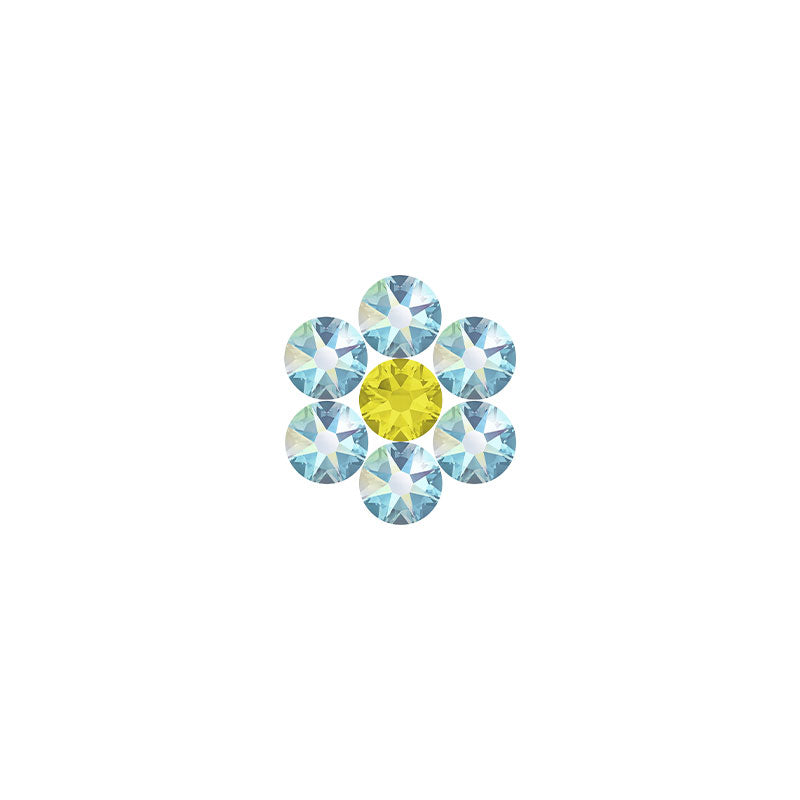 Crystal Flower Kit - Aquamarine AB