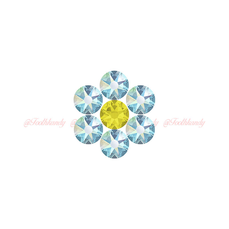 Crystal Flower Kit - Aquamarine AB