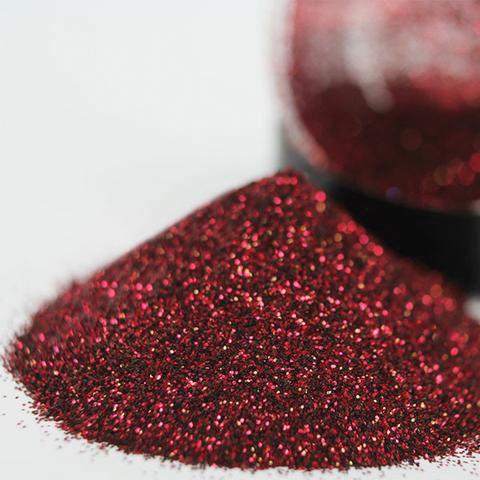 Dark Signature Red Glitter Jar