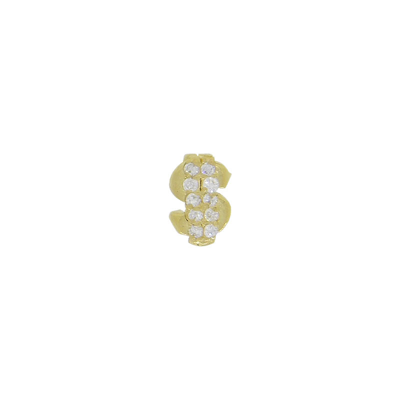 Dollar sign with VS diamonds