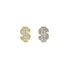 Dollar sign with VS diamonds