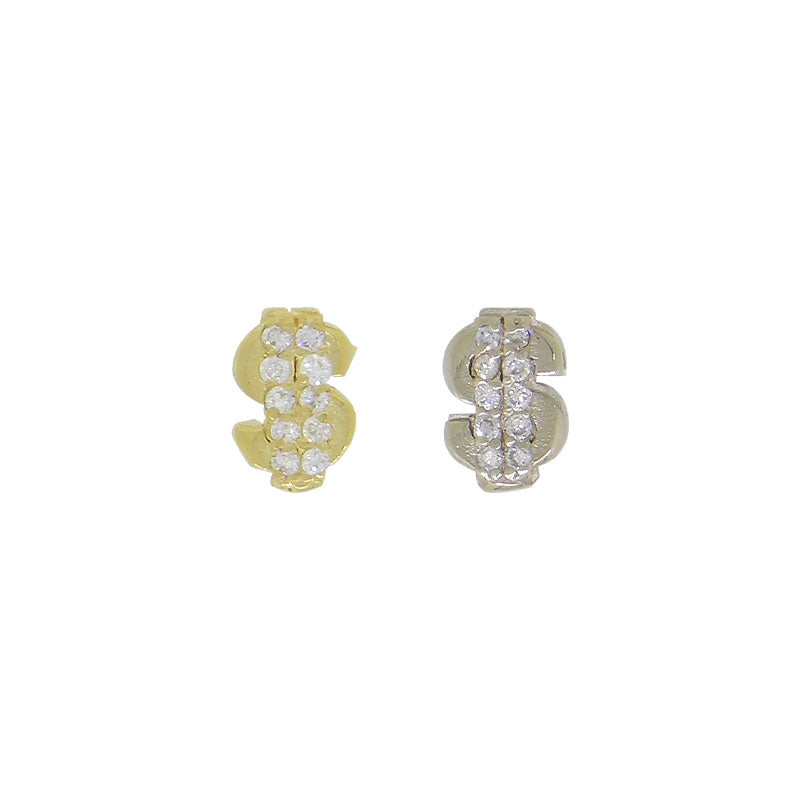 Dollar sign with VS diamonds
