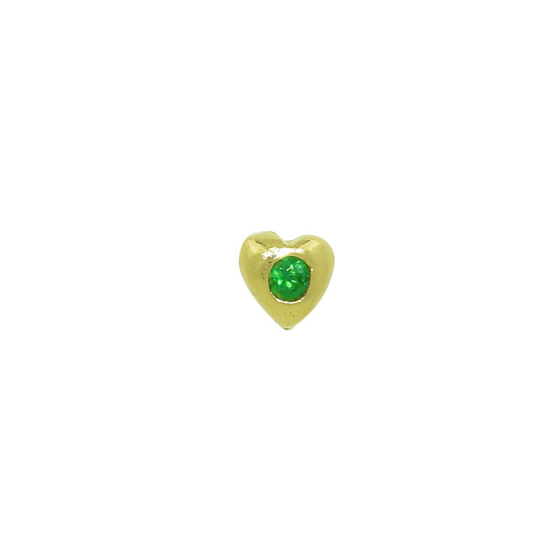 Heart with Emerald