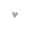 Heart with 3 VVS Diamond