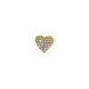 Heart with 3 VVS Diamond