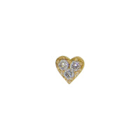 Heart with 3 VVS Diamond