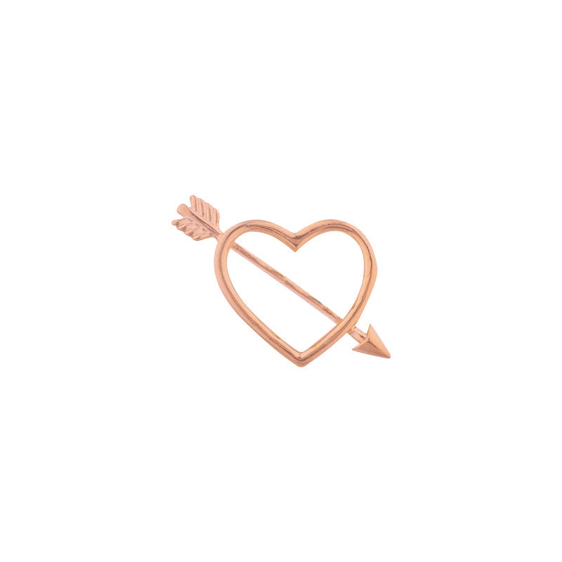 Heart with Arrow (Rose Gold)