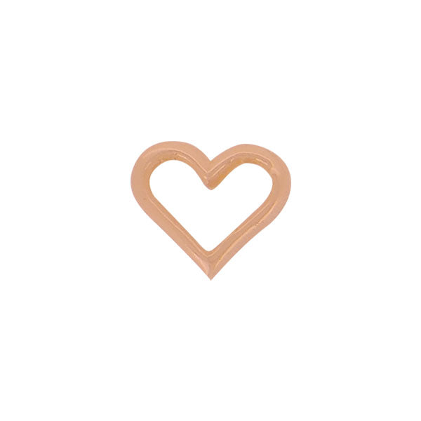 Mini Heart Outline (Rose Gold)