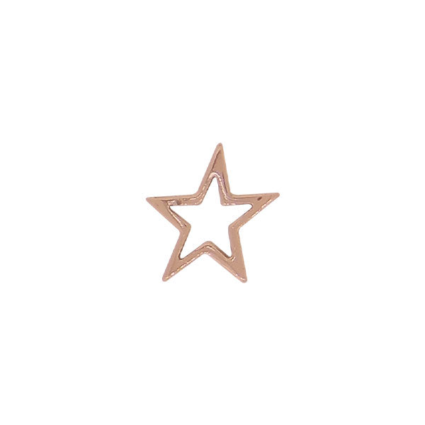 Mini Star Outline (Rose Gold)