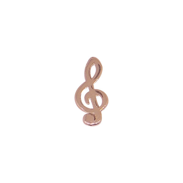 Music Treble Clef (Rose Gold)