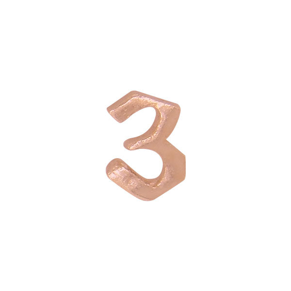 Number 3 (Rose Gold)