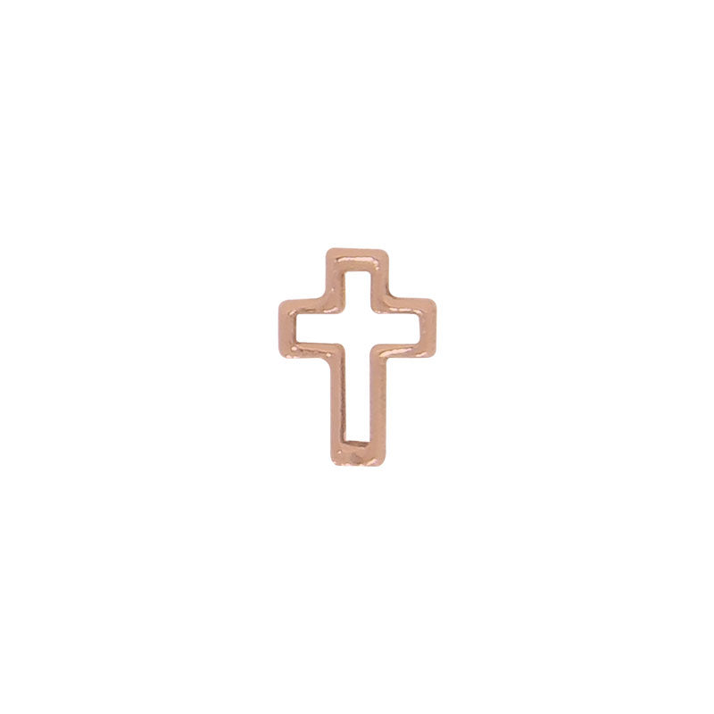 Cross Outline (Rose Gold)