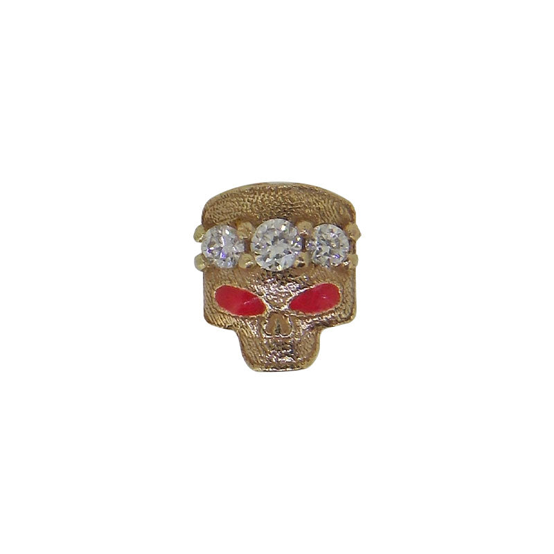 Glowing 3 Diamond Skull (Red)