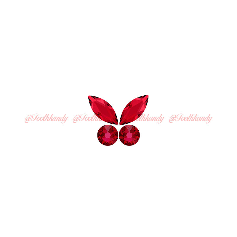 Small Scarlet Crystal Butterfly Kit SS 5