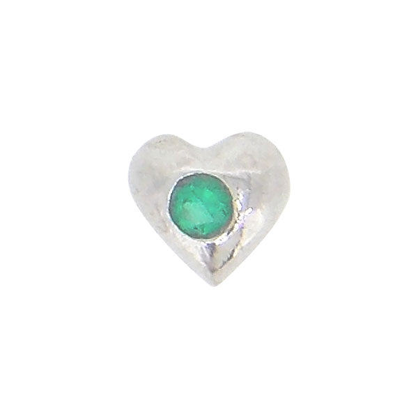 Heart with Emerald