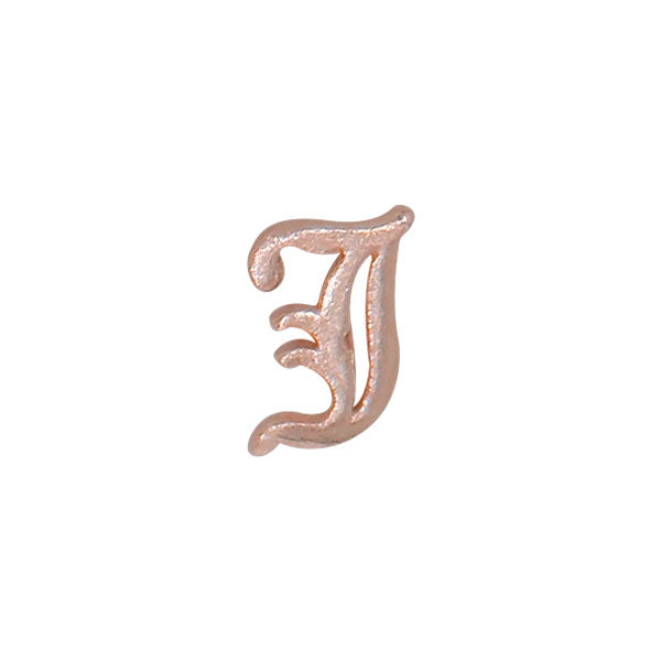 Letter J (Rose Gold)