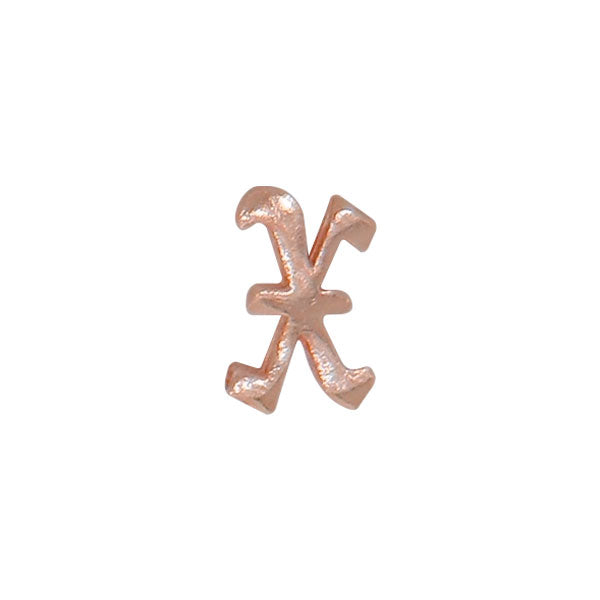 Letter X (Rose Gold)