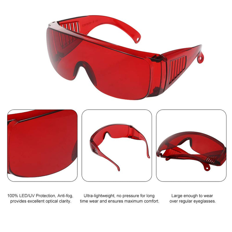 LED/UV Protection Glasses (Red) – Tooth kandy tooth jewelry