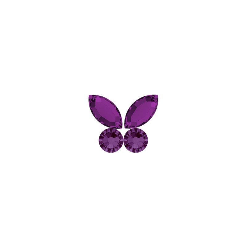 Big Amethyst Crystal Butterfly Kit SS 7