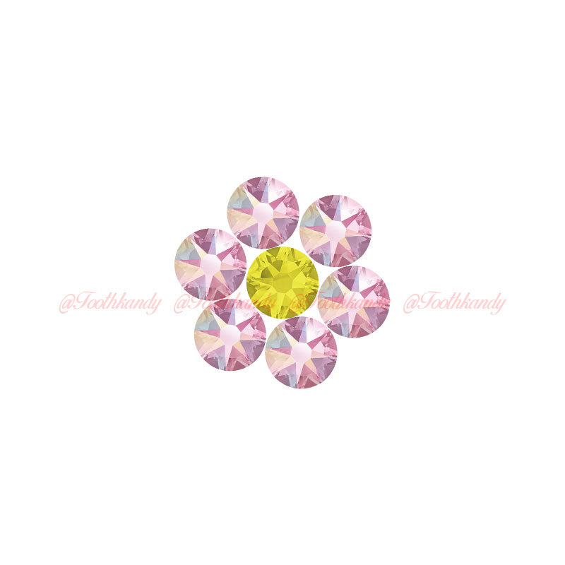 Crystal Flower Kit - Light Rose AB