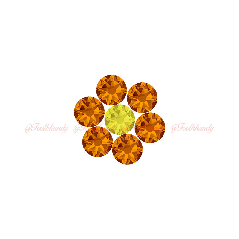 Crystal Flower Kit - Tangerine