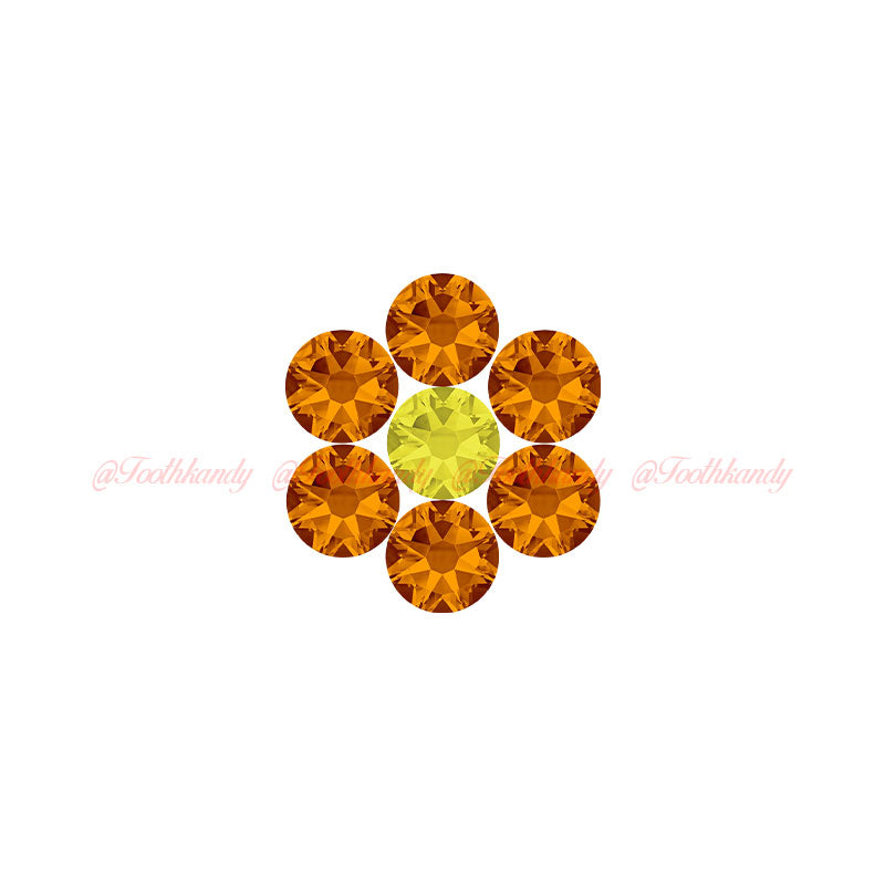 Crystal Flower Kit - Tangerine