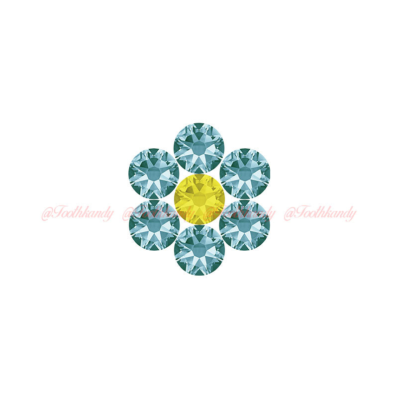 Crystal Flower Kit - Light Turquoise
