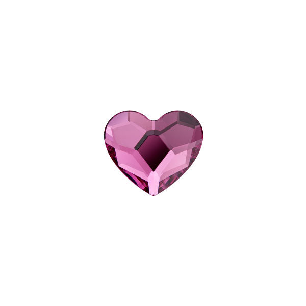 Fuchsia Crystal Heart