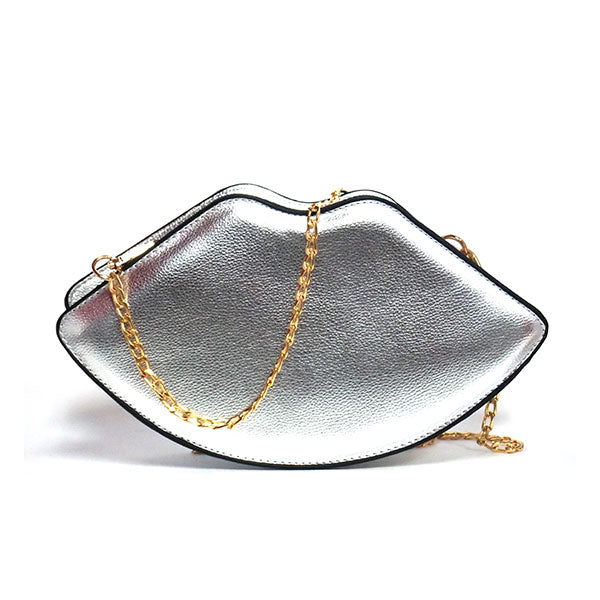 Her lip to 吸い取れる Vanti Bag silver バニティ