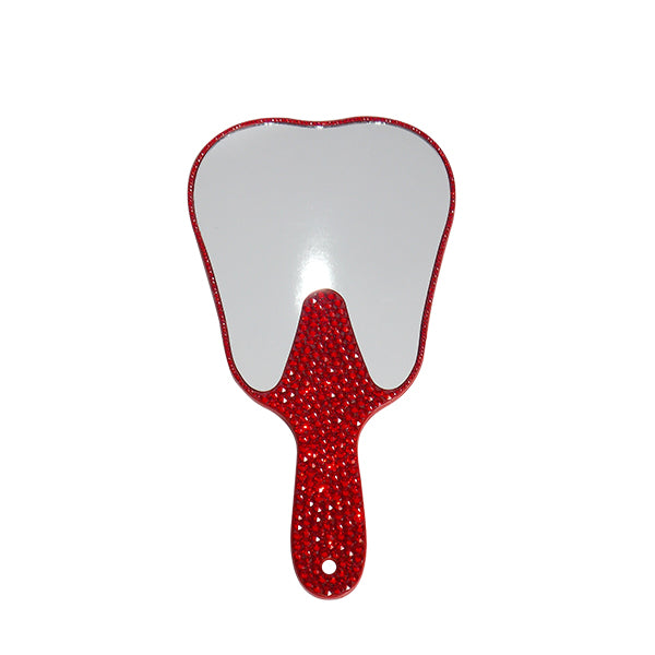 Red Bling Tooth Mirror