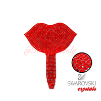 Red Bling Lip Mirror